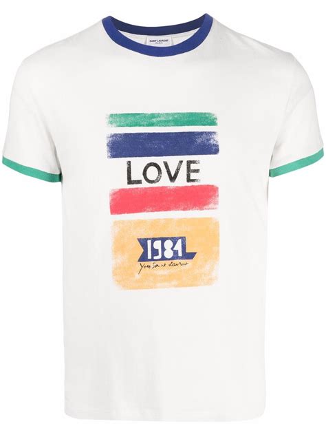 love 1984 yves saint laurent shirt|Saint Laurent Ove 1984 Cotton T.